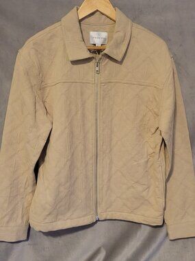 Jason Wu Khaki Full Zip Cotton Quilted Jacket Mens Regular Fit Size S/P NWT